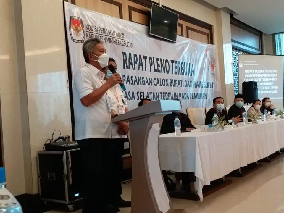 Sah, KPU Minsel Tetapkan FDW-PYR Bupati dan Wabup Terpilih
