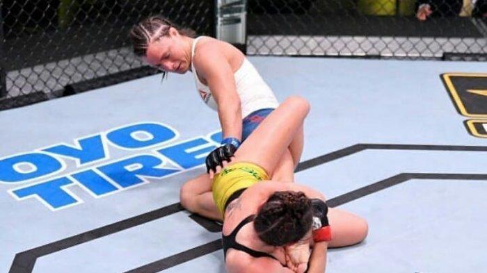 Wanita Ini Pemegang Sabuk Hitam Jiu-Jitsu, Butuh Waktu 2 Menit 36 Detik Kalahkan Lawannya di UFC