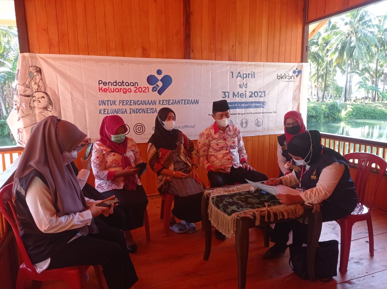 Bupati Bolsel Haji Iskandar Kamaru Terima Kunjungan Tim Pendataan Keluarga Tahun 2021