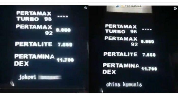 VIRAL MEDSOS: Video Ujaran Kebencian Running Text SPBU Hina Jokowi & MegawatI, Tonton Videonya