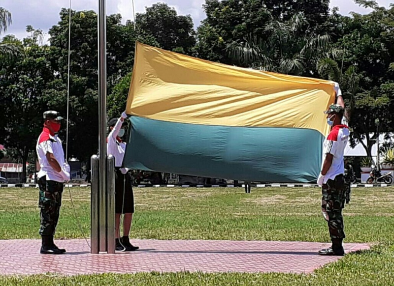 Sambut HUT RI, Petugas Pengibar Bendera di Minahasa Mantapkan Persiapan Upacara