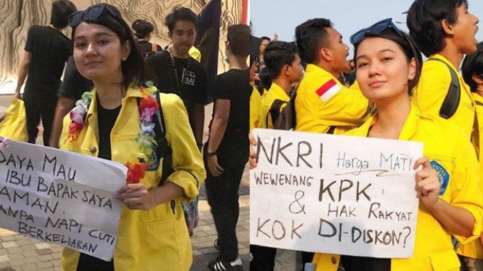 Mahasiswi Ini Kecewa, Warganet Hanya Soroti Kecantikannya Bukan Pesan dari Aksi Demo