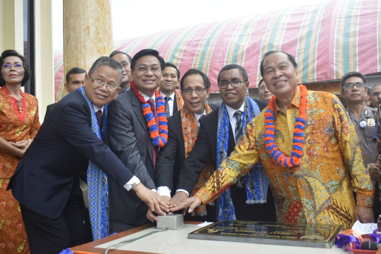 Lomban Paparkan Hasil Kunjungan di Las Vegas dalam Peresmian GMAHK Jemaat Getsemani