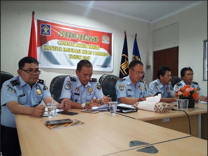 Kantor Imigrasi Kelas 1 Manado Sampaikan Capaiannya Selama 2017
