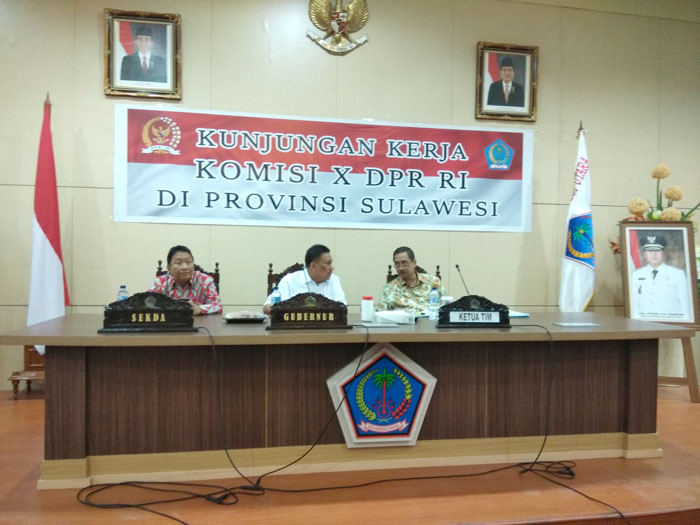 Komisi X DPR RI Kunker ke Kantor Gubernur Sulut