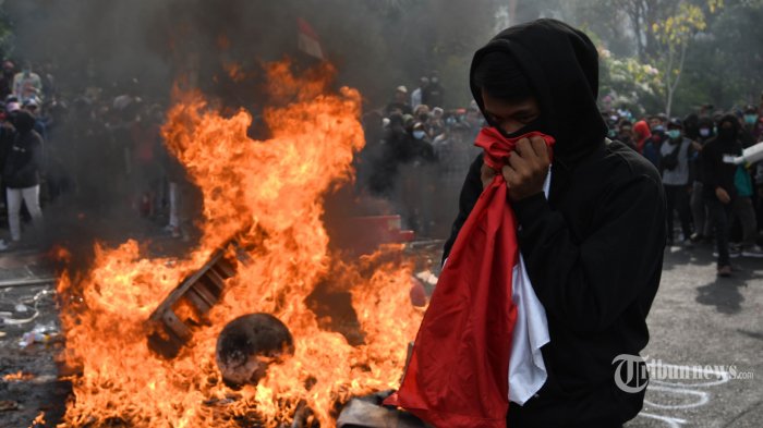 Polisi Sebut Aktor Utama Kerusuhan Aksi Demo Tolak Omnibus Law Siapkan Bom Molotov