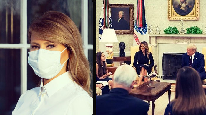 Sosok Melania Trump, Mantan Model Cantik Dinyatakan Positif Covid 19 bersama Suaminya Donald Trump