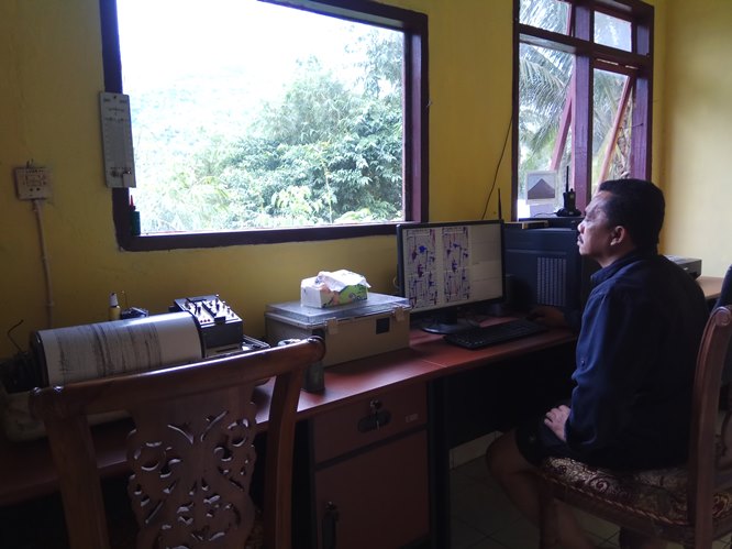 Aktivitas Guguran dan Hembusan Karangetang ke Arah Sibarut