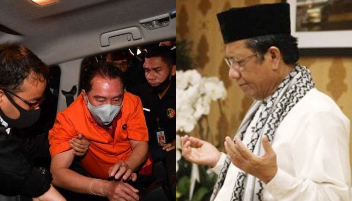 Sujud Syukur Menko Polhukam Mahfud MD atas Tertangkapnya Djoko Tjandra Setelah 11 Tahun Buron
