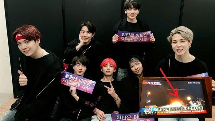 Pulang dari Konser, Mobil yang Ditumpangi BTS Terlibat Kecelakaan Beruntun