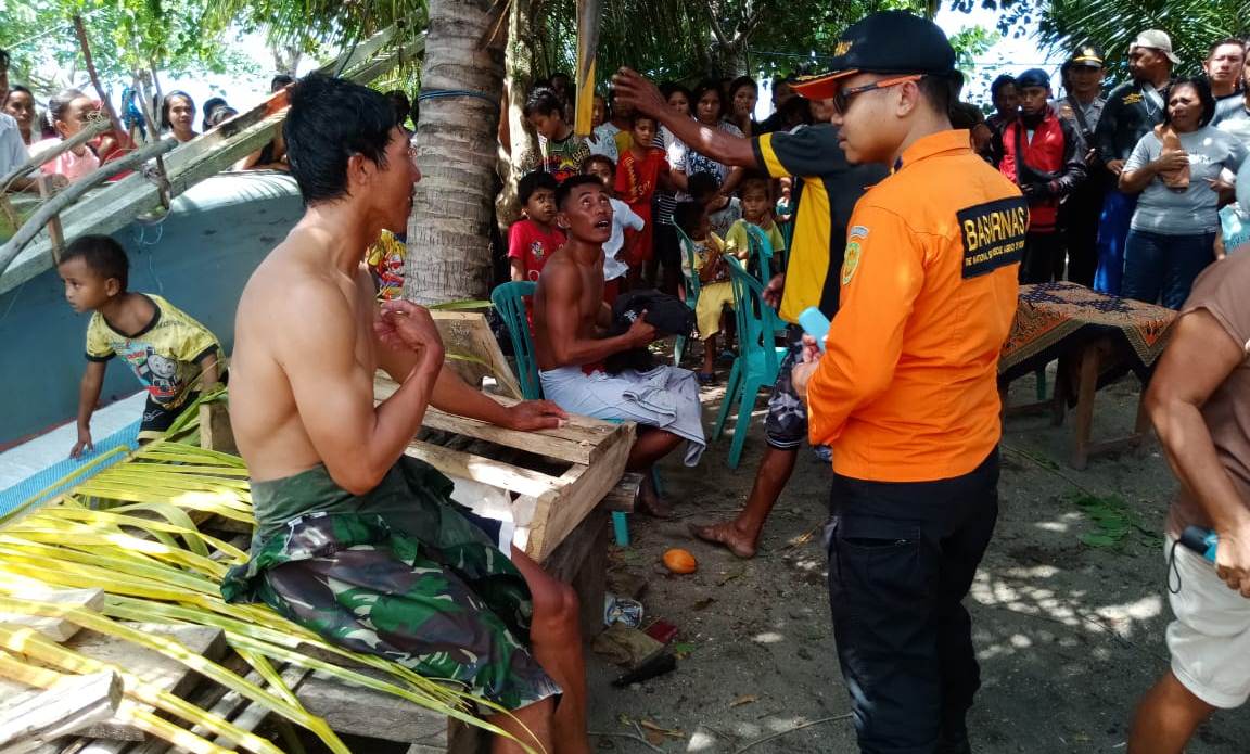 Sempat Hilang di Laut, Dua Nelayan Inobonto Berhasil Ditemukan Tim SAR di Dekat Pulau Molosing