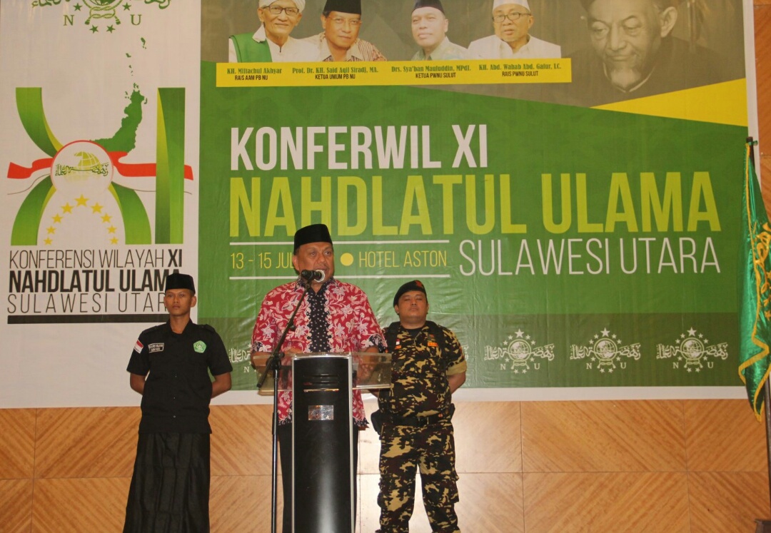 Ulyas Taha Jabat Ketua PWNU Sulut, Olly Beri Apresiasi NU Soal Kerukunan Umat Beragama