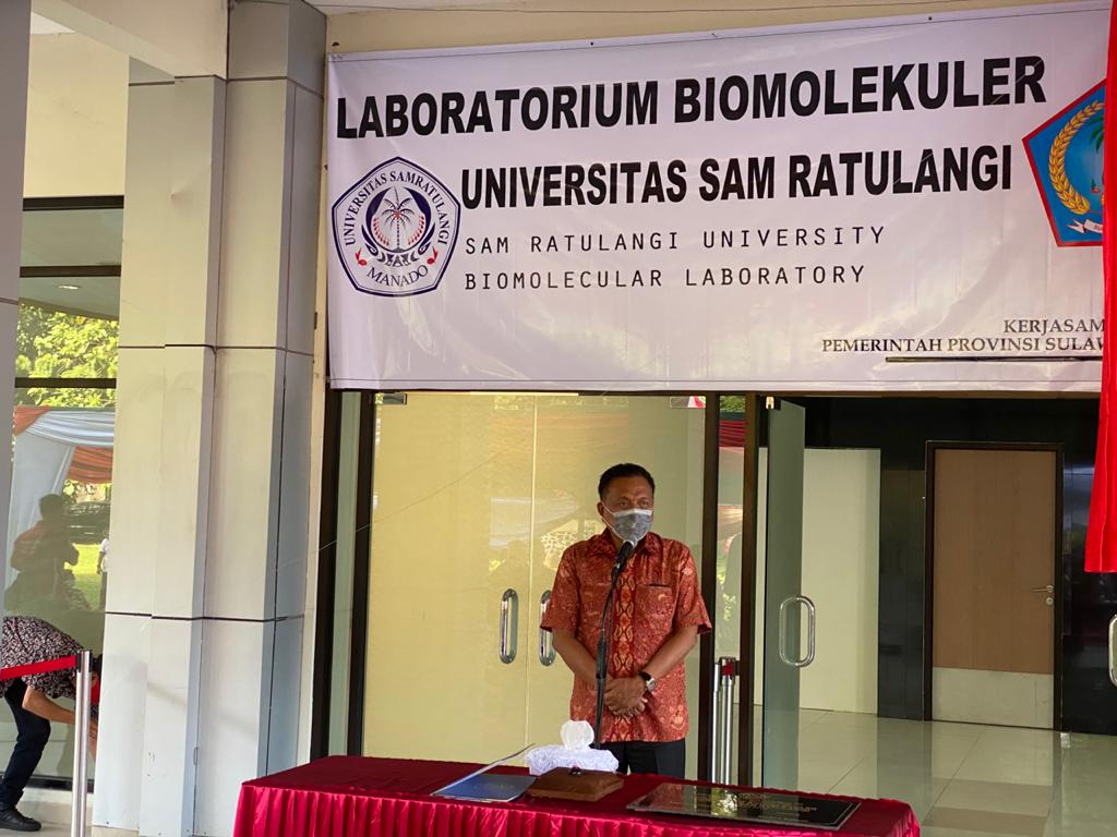 Olly Dondokambey Resmikan Laboratorium Molekuler Unsrat,  Bisa Proses 1.000 Sampel Covid Per Hari
