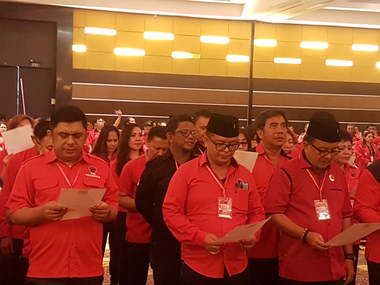 Maurits Mantiri kembali Jabat Ketua DPC PDIP Bitung, Harus Siap Menghadapi Pilkada