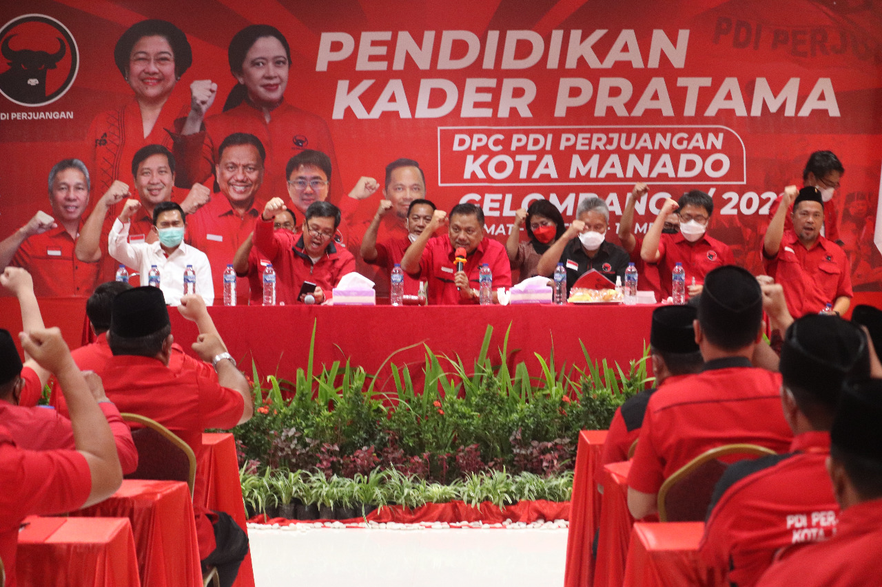 Siapkan Ribuan Kader Militan, PDI Perjuangan Sulut Gelar Pendidikan Kader Pratama