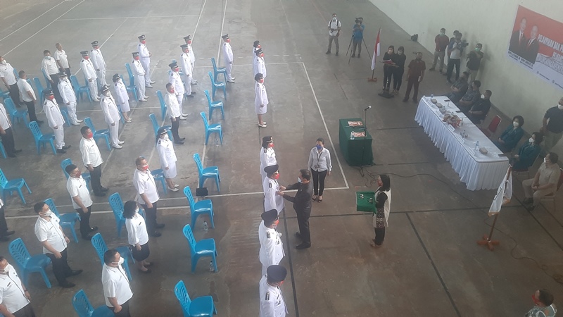 Ini Daftar Camat dan Lurah Baru yang Dilantik Walikota Tomohon