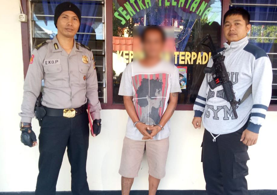 Polsek Ratahan Amankan Pelaku Penganiayaan di Desa Tolombukan