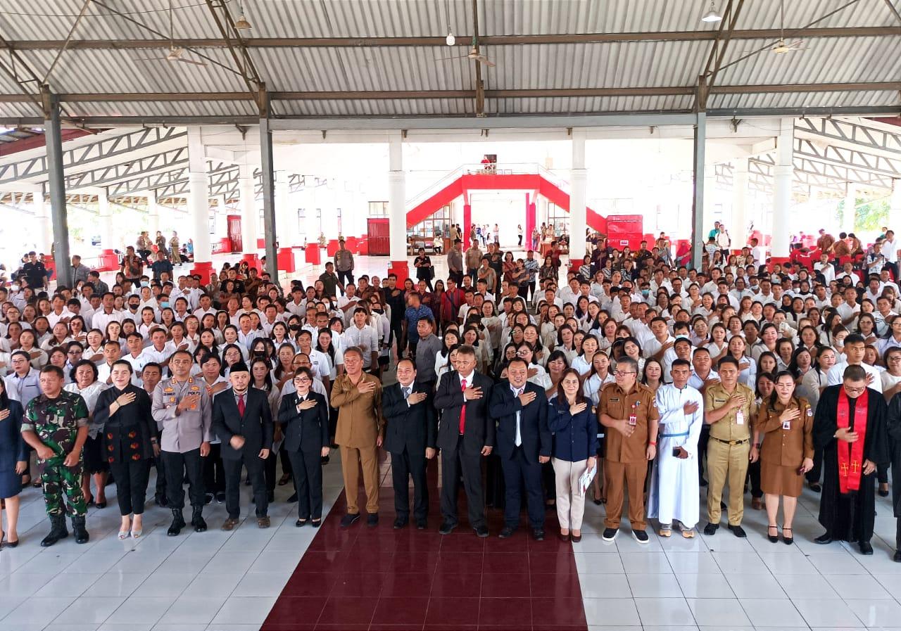 531 Anggota PPS Minsel Sulawesi Utara Dilantik, Franky Wongkar Ingatkan Netralitas dan Integritas