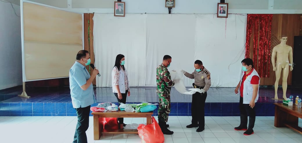Polres dan Dinkes Minahasa Gelar Latihan Protokol Pemakaman Jenazah Covid-19