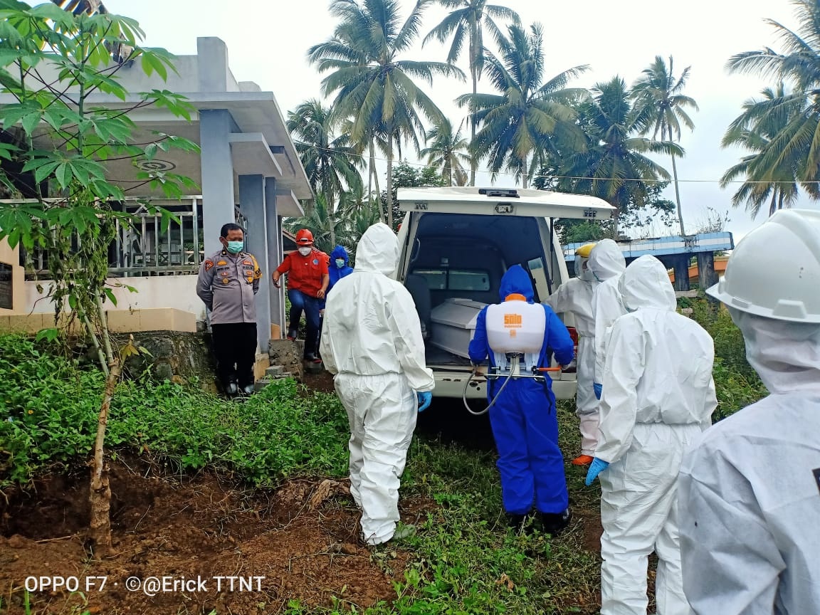 Pemakaman Warga Berstatus PDP Covid-19, Kapolres Minsel Sampaikan Terima Kasih