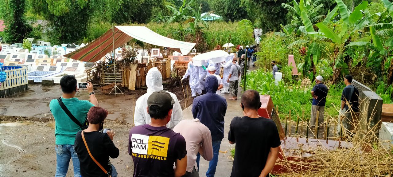 Pemakaman PDP Covid-19 di Langowan Dapat Pengamanan TNI-Polri