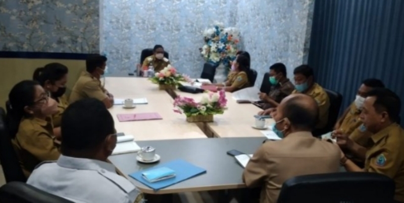 Rapat Optimalisasi Retribusi Daerah TA 2022 Kabupaten Talaud, Wabup Tekankan Target