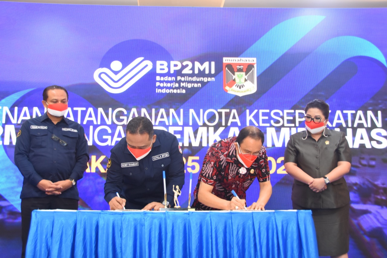 BP2MI Kerja Sama dengan 4 Daerah di Sulut, Sepakat Beri Perlindungan Maksimal ke Pekerja Migran