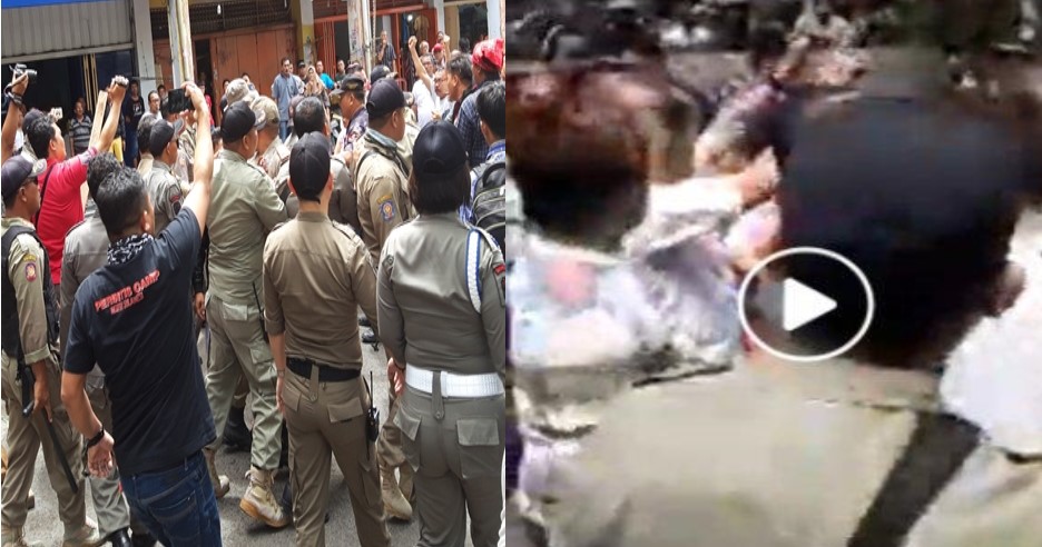 Penertiban Pasar Area TKB Ricuh, 131 Tombak Diangkut Sampai Pedagang Teriak Anaknya Masih Sekolah