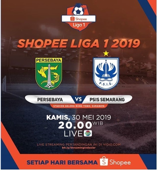 Live Streaming Indosiar Persebaya vs PSIS Semarang di Liga 1 2019, Pembuktian Tim Bajol Ijo