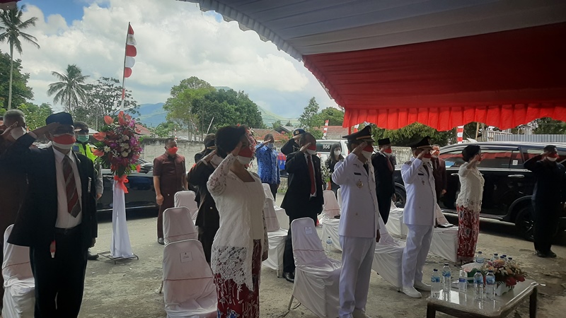 Pemkot Tomohon dan Forkopimda Ikuti Upacara Detik-detik Proklamasi