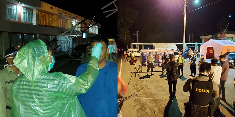 Petugas Gabungan Bubarkan Warga yang Masih Berkumpul, Ini Penjelasan Kabag Ops Polres Bitung