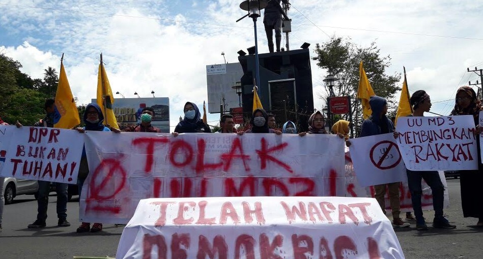 PMII Cabang Metro Manado Tolak UU MD3