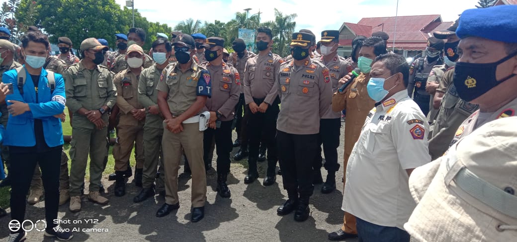 Polres Kepulauan Talaud Kerahkan 50 Personil untuk Pengamanan Aksi Demo Mahasiswa STIK Rajawali