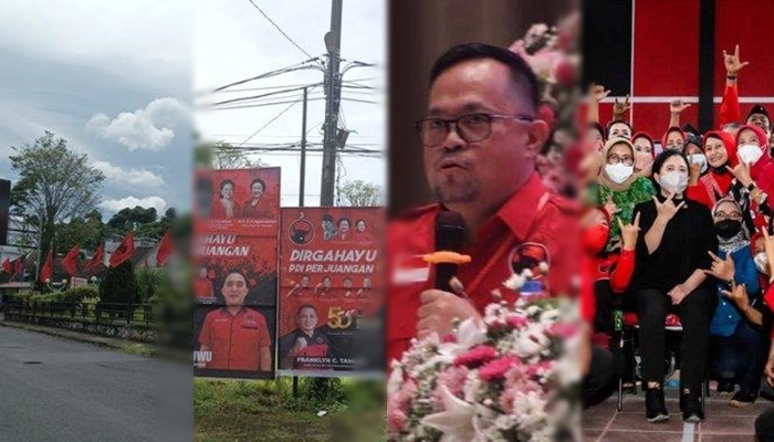 Populer Sulut HUT PDIP ke-50 Tahun: Kota Manado Memerah, Sejarah, Caleg Milenial hingga Calon Capres