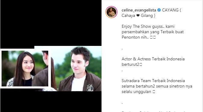 Celine Evangelista Dapat Pujian dari Netizen Setelah Promosikan Sinetron Suaminya dan Natasha Wilona
