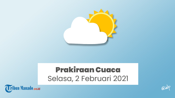 Prakiraan Cuaca Hari Selasa 2 Februari 2021, Banyak Wilayah Berpontensi Cerah Berawan