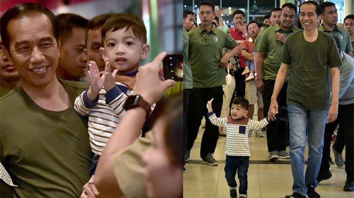 Potret Menggemaskan Jan Ethes Malam Mingguan Berdua dengan Presiden Jokowi