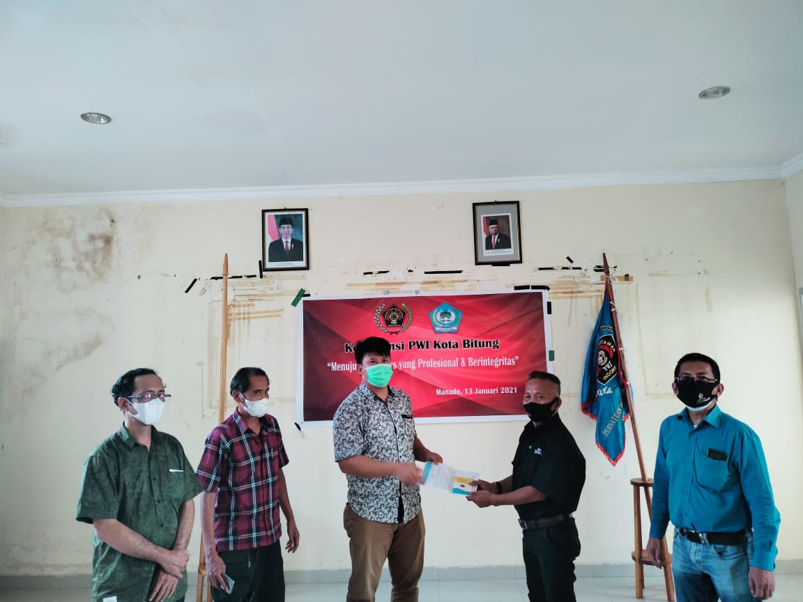 Christian Wayongkere Terpilih Sebagai Ketua PWI Bitung,  Ini Sejumlah Program yang Disiapkan