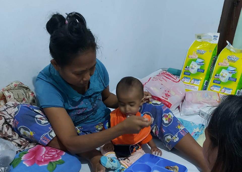Rafa, Bayi Gizi Buruk di Minahasa Dapat Bantuan dari Pemkab Minahasa