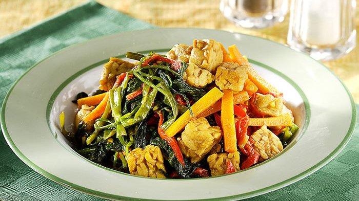 Tak Perlu Waktu Lama, Ini Cara Masak Sayur Enak, Tumis Kangkung Tempe