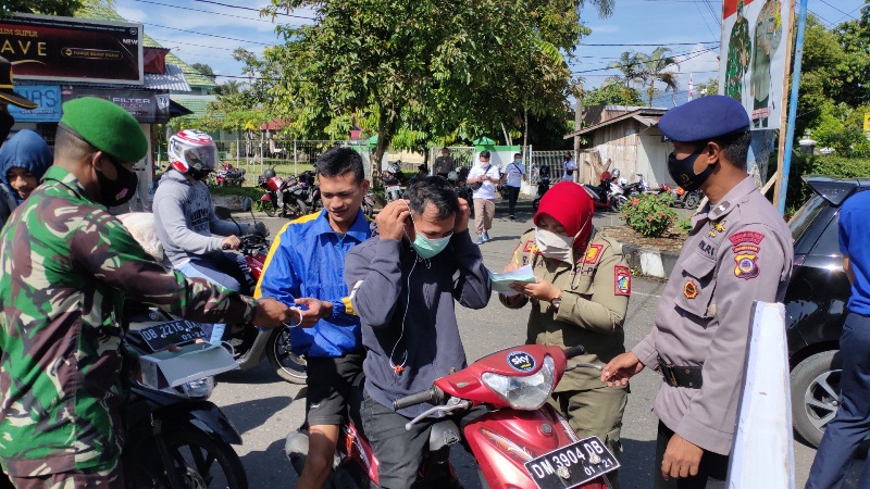 Ribuan Masker Serentak Dibagikan untuk Masyarakat Kotamobagu