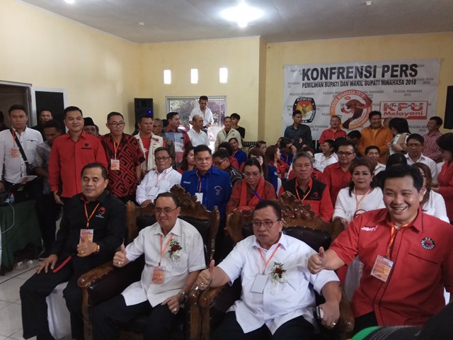 Jantje Sajow Berbesar Hati Dampingi ROR-RD di KPU Minahasa