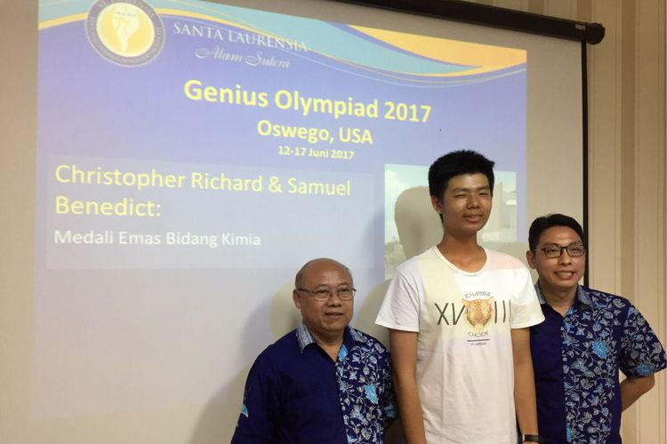 LAGI! Jelang Sumpah Pemuda, Dua Siswa SMA Ini Sabet Medali Emas Bidang Kimia di Genius Olympiad 2017