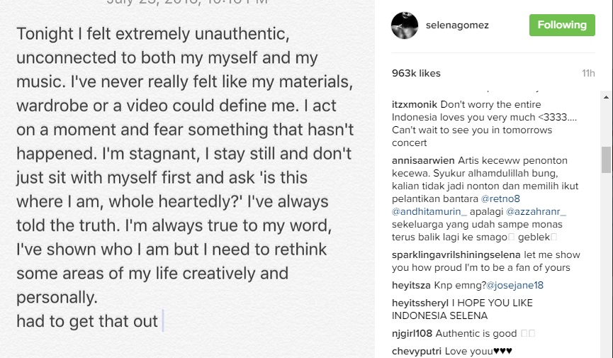 Unggah Foto Ini di Instagram, Selena Gomez Kecewa Kostumnya Diprotes?