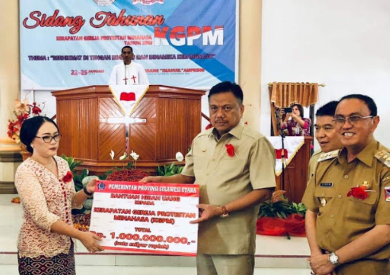 Gubernur Olly Hibahkan Rp 1 Miliar untuk KGPM