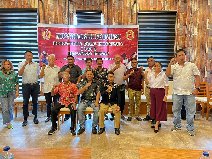 Aklamasi, Suryady Manoppo Terpilih Ketua Persatuan Golf Indonesia Sulawesi Utara