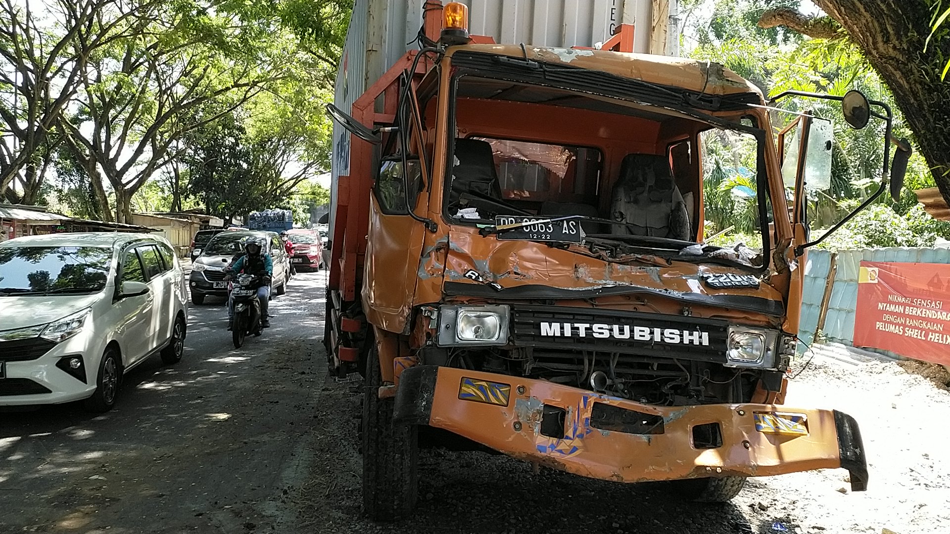 Kecelakaan Maut Tadi Pagi, Satu Orang Tewas, Truk Tronton Rem Blong Tabrak Truk Engkel