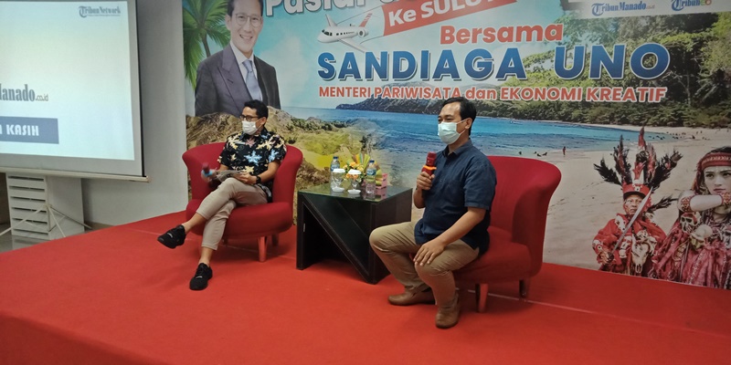 Sebelum Talk Show, Sandiaga Uno Minum Kopi Kotamobagu
