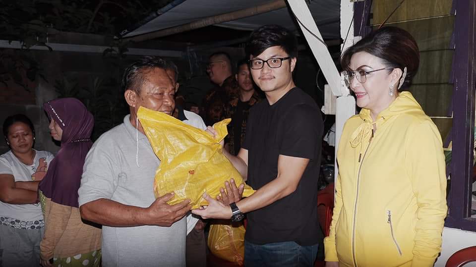 Dipimpin Tetty Paruntu, Golkar Sulut Bawa Bantuan untuk Korban Bencana di Manado