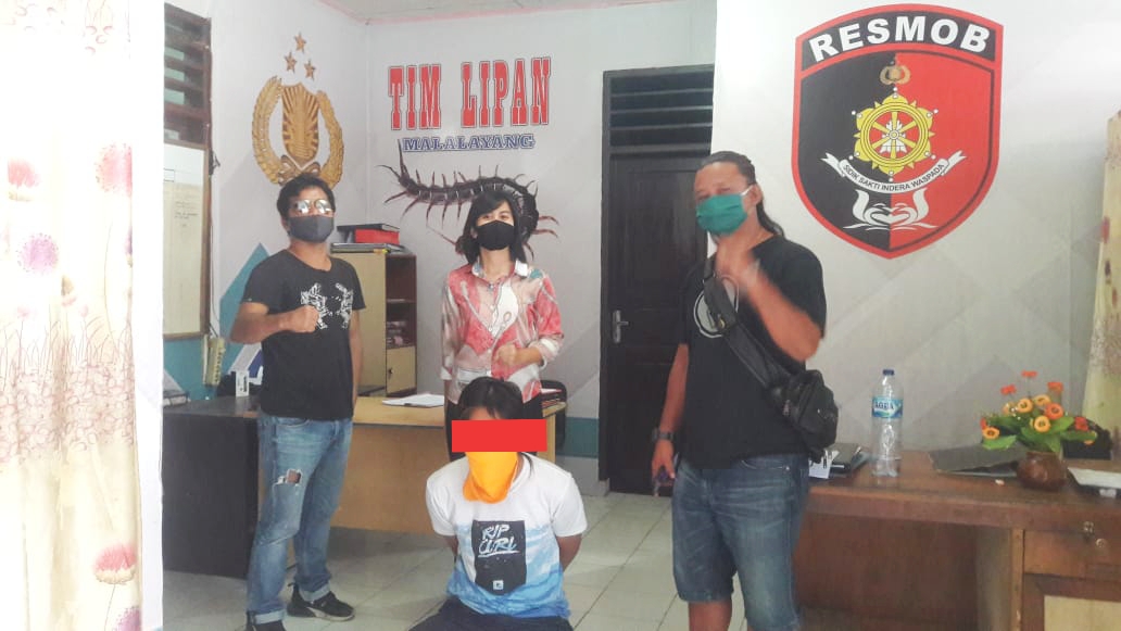 Lakukan Penganiayaan Karena Cemburu, Tim Lipan Polsek Malalayang Amankan Tersangka